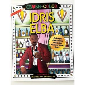 Idris Elba Crush + Color Adult Colouring Book